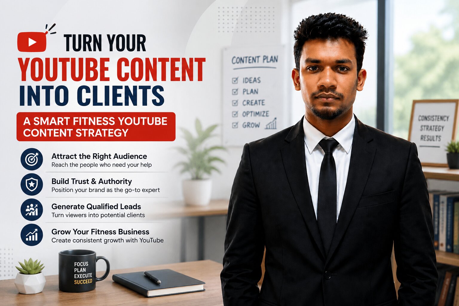 Fitness YouTube content strategy for creating videos that attract and convert potential fitness clients